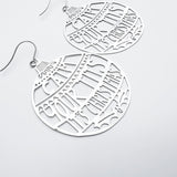 Calm Your Tits Its Christmas earrings in Silver