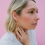 Fairy Wrens earrings in Gold