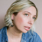 Mini Black Cat earrings in Black