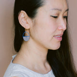 Midi Spring Shape earrings #4 in Blue/Orange