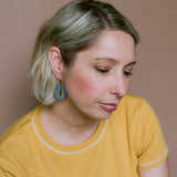 Midi Spring Shape earrings #5 in Blue/Yellow/Red