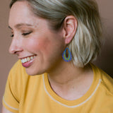 Midi Spring Shape earrings #5 in Blue/Yellow/Red