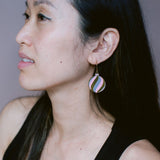 Midi Vintage Bauble #2 earrings in Gold/Pink/Grey