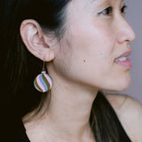 Midi Vintage Bauble #2 earrings in Gold/Pink/Grey