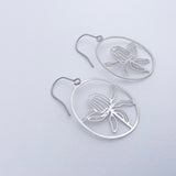 Mini Banksia flower earrings in Silver