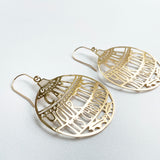 Calm Your Tits Its Christmas earrings in Gold