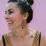 Midi Flame Robin Earrings