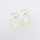 Midi Koala earrings in Gold
