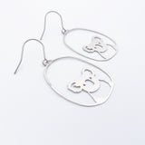 Midi Koala earrings in Silver