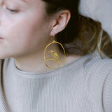 Kookaburra earrings in Gold