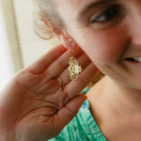 Mini Bee earrings in Gold