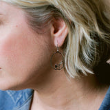 Mini Fairy Wren earrings in Silver