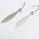Mini Fishy earrings in Silver