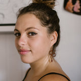 Snake earrings in Gold