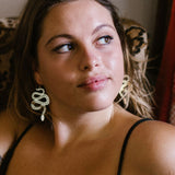 Snake earrings in Silver