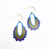 Midi Spring Shape earrings #5 in Blue/Yellow/Red