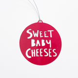 Christmas Ornament Sweet Baby Cheeses in Red