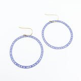 Triangle Hoop earrings in Lilac