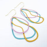 Tri Shape dangle earrings in Pastels