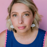 Mini Dream Big Cloud earrings in White