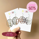 $59 Set: It's The Vibe & I'm Tiiired Actually in Silver earring set