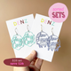$59 Set: Stay Cool & Slow Down Tortoise earring set