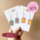 $65 Set: Be Kind Stamps and Blah Blah Blah Stamps earring set