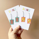 $65 Set: Be Kind Stamps and Blah Blah Blah Stamps earring set
