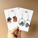 $65 Set: Protea Rose Gold Silver Mini & Silvereye earring set