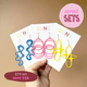 $79 Set: Squiggle, Hula Hoop & Dancing Stars earring set
