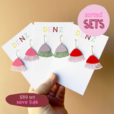 $89 Set: Gum Blossom Trio earring set