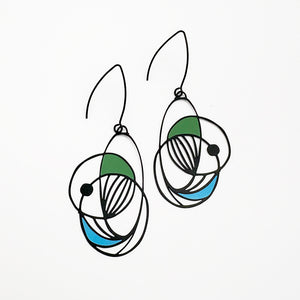 Art School Drop Out earrings in Cool