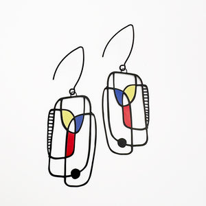 Art School Drop Out earrings in Primary