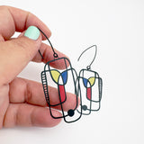 Art School Drop Out earrings in Primary