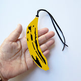 Banana Bookmark in Black & Yellow