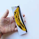 Banana Bookmark in Black & Yellow