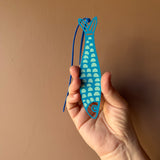 Fishy Bookmark in Blues