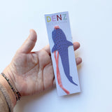 Whale Shark Bookmark in Denim