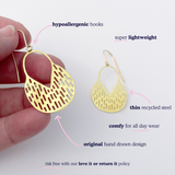 Callisia earrings in Black - Mini