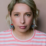 Midi Christmas Koala earrings in Black/Grey/Red