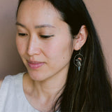 Midi Christmas Kookaburra earrings Brown/Blue/Red