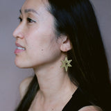 Midi Christmas Star earrings in Gold
