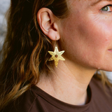 Christmas Star earrings in Gold