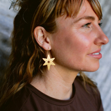 Christmas Star earrings in Gold