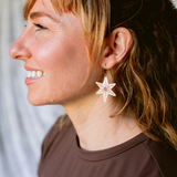 Christmas Star earrings in Silver