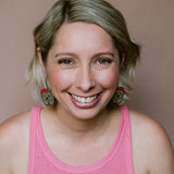 Midi Christmas Wombat earrings in Black/Brown/Red
