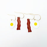 Eggs & Bacon Stacker earrings set