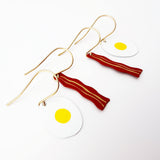 Eggs & Bacon Stacker earrings set