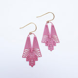 Goddess earrings in Pink