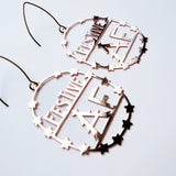 Festive AF earrings in Rose Gold